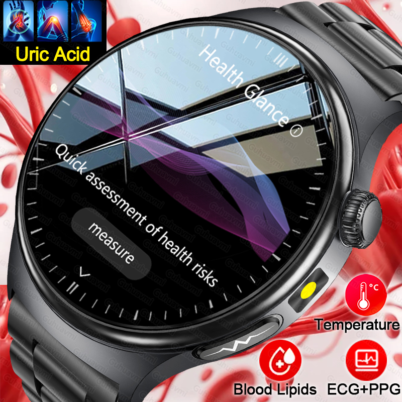 Industrial Laser Temperature Sensor - Neue Präzise EKG-Smartwatch Blutfette Fünf-Eingeweide-Gesundheitscheck Körpertemperatur
