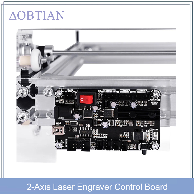 Controller Grbl Board - 2-Achsen-Lasergravierer-Steuerplatine, GRBL-USB-Anschluss-Hauptplatine + Offline für integrierte