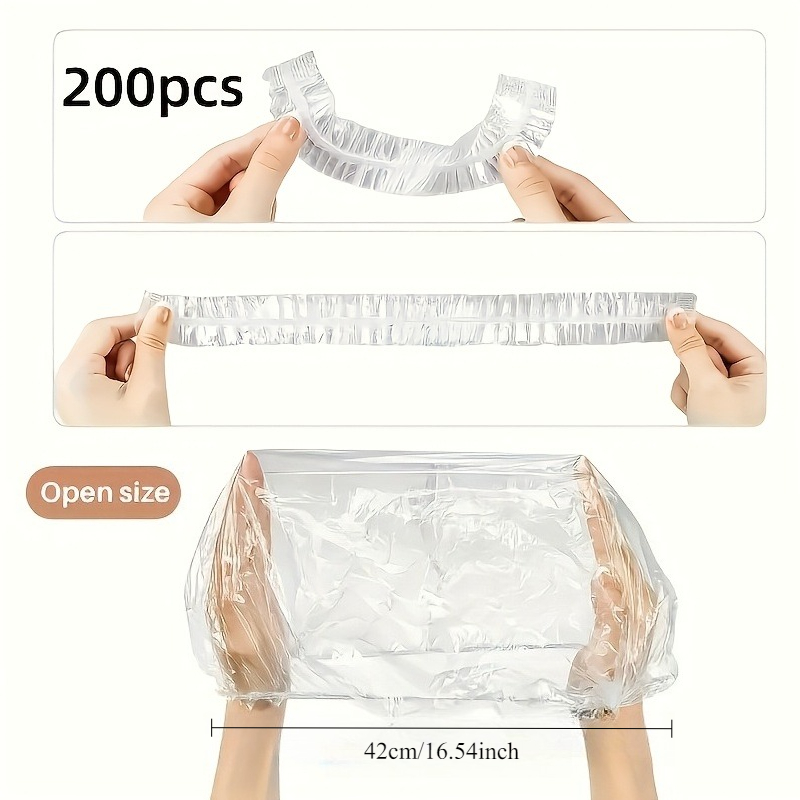 Dust Shoe Cnc - 200 Stück Einweg-Schuhüberzüge aus Kunststoff, wasserdichte,