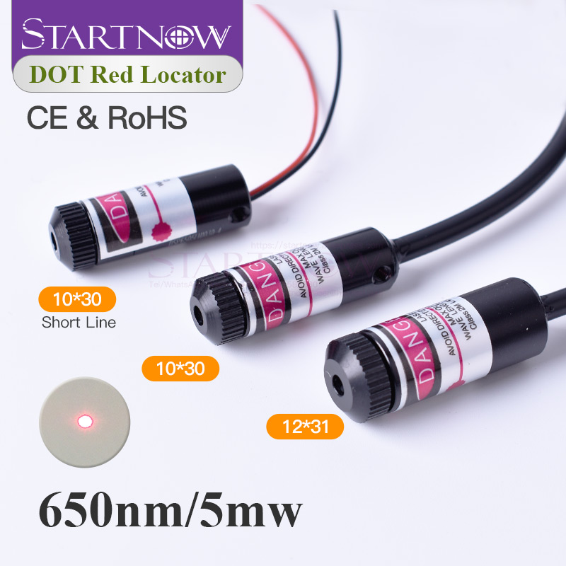 Diode Laser Module - Laserpunkt-Rotlicht-Positionierungsmodul 650nm 5mW Fokussierbarer Strahl Diodenlaser-Punktmodul