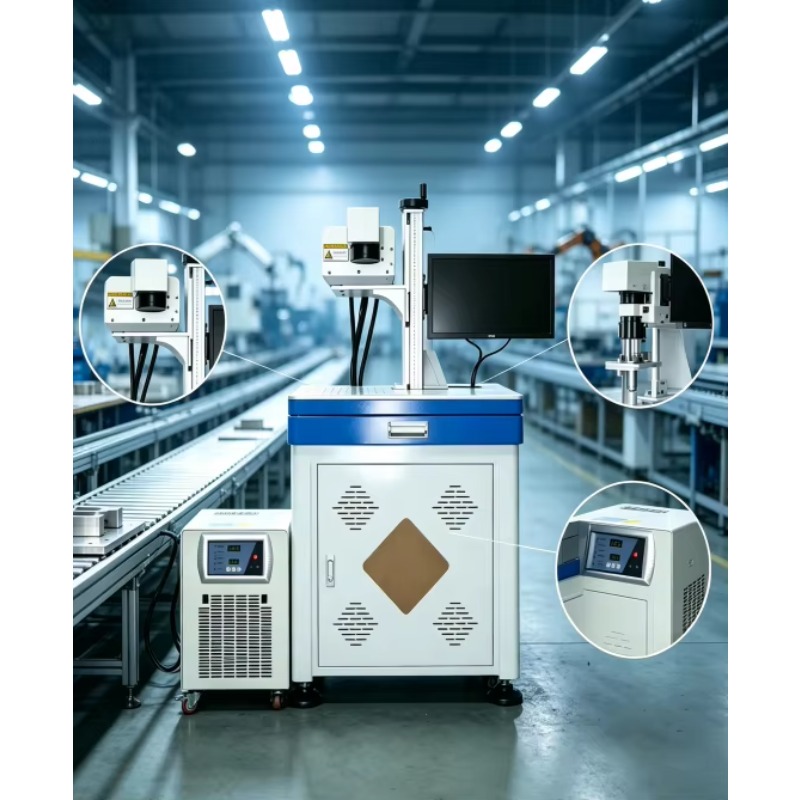 Industrial Laser Marking Systems - Laser-All-in-One-Gehäuse UV-Lasermarkierer 3-20W CNC Optional mit