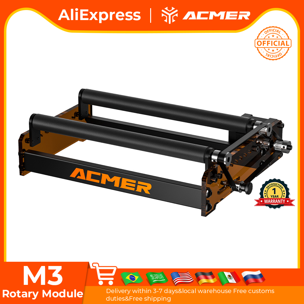 Fiber Laser Cutting Machine - ACMER M3 Laser-Rotationswalze 360° ° Rotierende