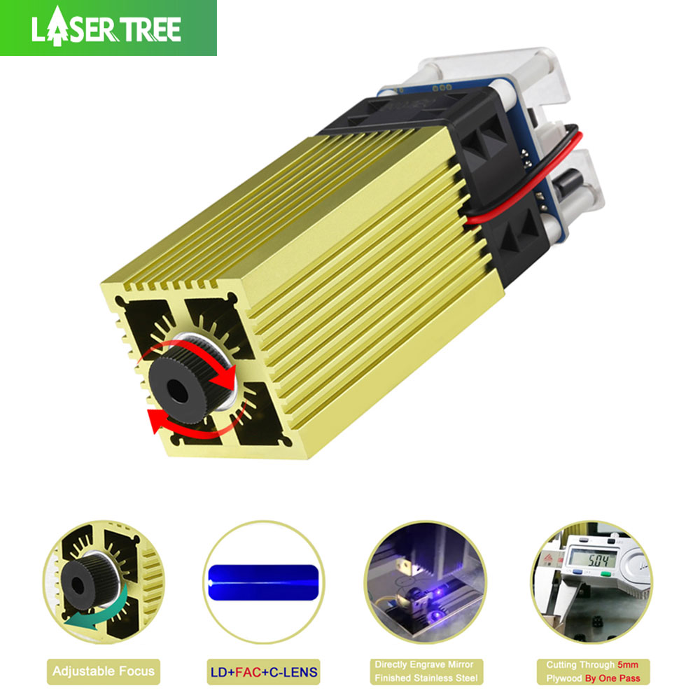 Industrial Laser Module - LASERBAUM 4W 5W Lasermodul 12V Einstellbarer