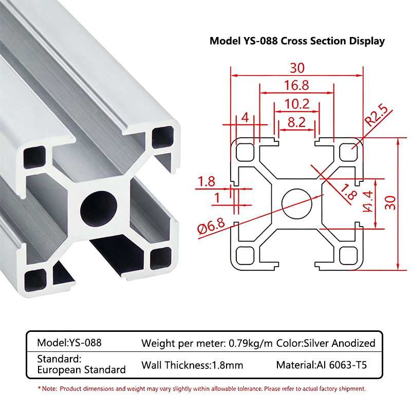 Industrial Laser Printer - 3030 Europäischer Standard Industrie-Aluminiumprofil, DIY-Rahmen für
