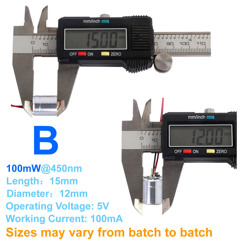 Φ12x15mm DC 5V Rot-100mW Grün- – Diode Laser Module Bewertung und Preis
