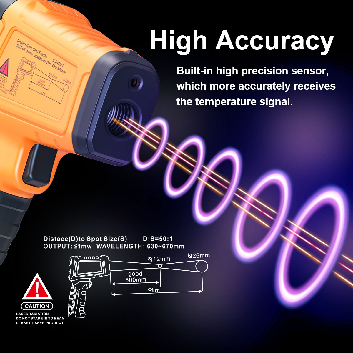 DT1000 DT1600 Infrarot-Thermom – Industrial Laser Temperature Sensor Bewertung und Preis