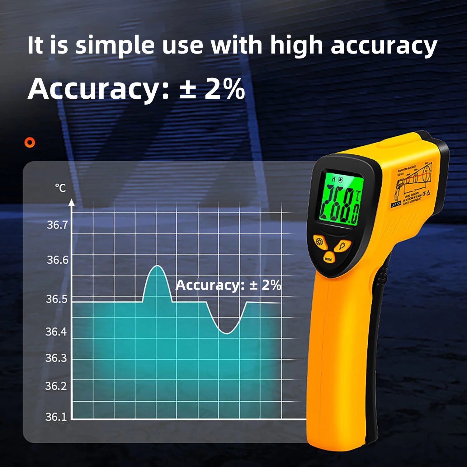 Digitales Infrarot-Thermometer – Industrial Laser Temperature Sensor Bewertung und Preis