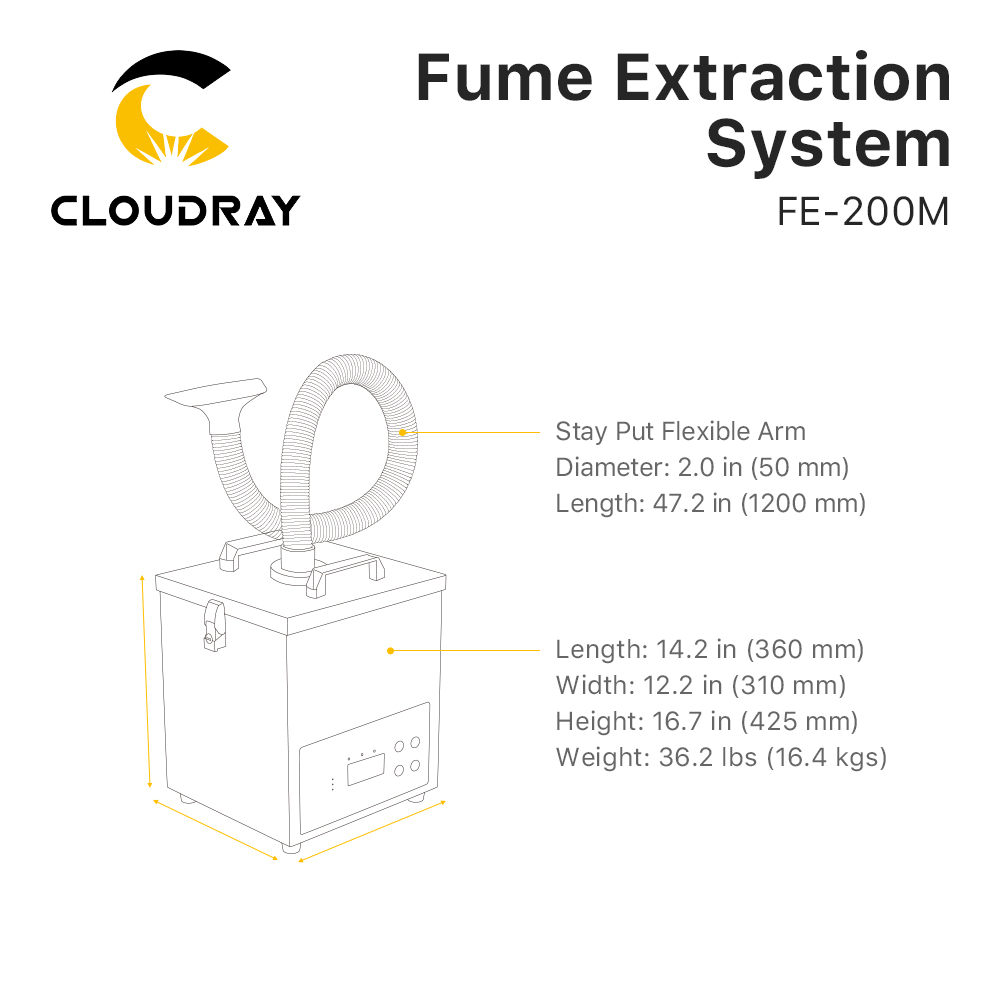 Cloudray Rauchabsaugsystem FE- – Fiber Laser Cutting Machine Bewertung und Preis